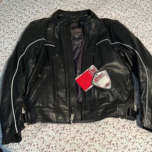 XPERT Performance Gear Leather Biker Jacket Size XL